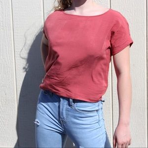 Coral/ Salmon Summer Top